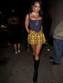 Tinashe Leggy and Cleavage at Craig’s Restaurant in West Hollywood