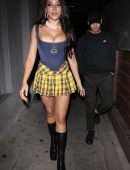 Tinashe Leggy and Cleavage at Craig’s Restaurant in West Hollywood