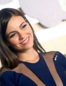 Victoria Justice Beautiful in a Deep Cleavage Dress at Homecoming Big Game Weekend in West Hollywood