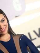 Victoria Justice Beautiful in a Deep Cleavage Dress at Homecoming Big Game Weekend in West Hollywood