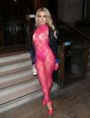 Tallia Storm in a See-through Dress at the Oh Polly LFW Party in London
