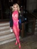 Tallia Storm in a See-through Dress at the Oh Polly LFW Party in London