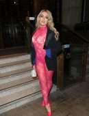 Tallia Storm in a See-through Dress at the Oh Polly LFW Party in London