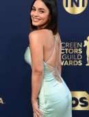 Vanessa Hudgens Leggy and Cleavage at 28th annual Screen Actors Guild Awards in Santa Monica
