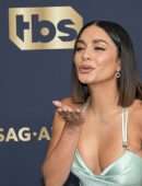 Vanessa Hudgens Leggy and Cleavage at 28th annual Screen Actors Guild Awards in Santa Monica