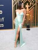 Vanessa Hudgens Leggy and Cleavage at 28th annual Screen Actors Guild Awards in Santa Monica