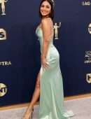 Vanessa Hudgens Leggy and Cleavage at 28th annual Screen Actors Guild Awards in Santa Monica