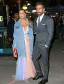 Blake Lively Upskirt, and husband Ryan Reynolds at the Premiere of "The Adam Project" in New York