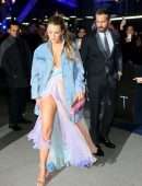 Blake Lively Upskirt, and husband Ryan Reynolds at the Premiere of "The Adam Project" in New York