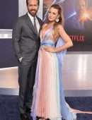 Blake Lively Upskirt, and husband Ryan Reynolds at the Premiere of "The Adam Project" in New York