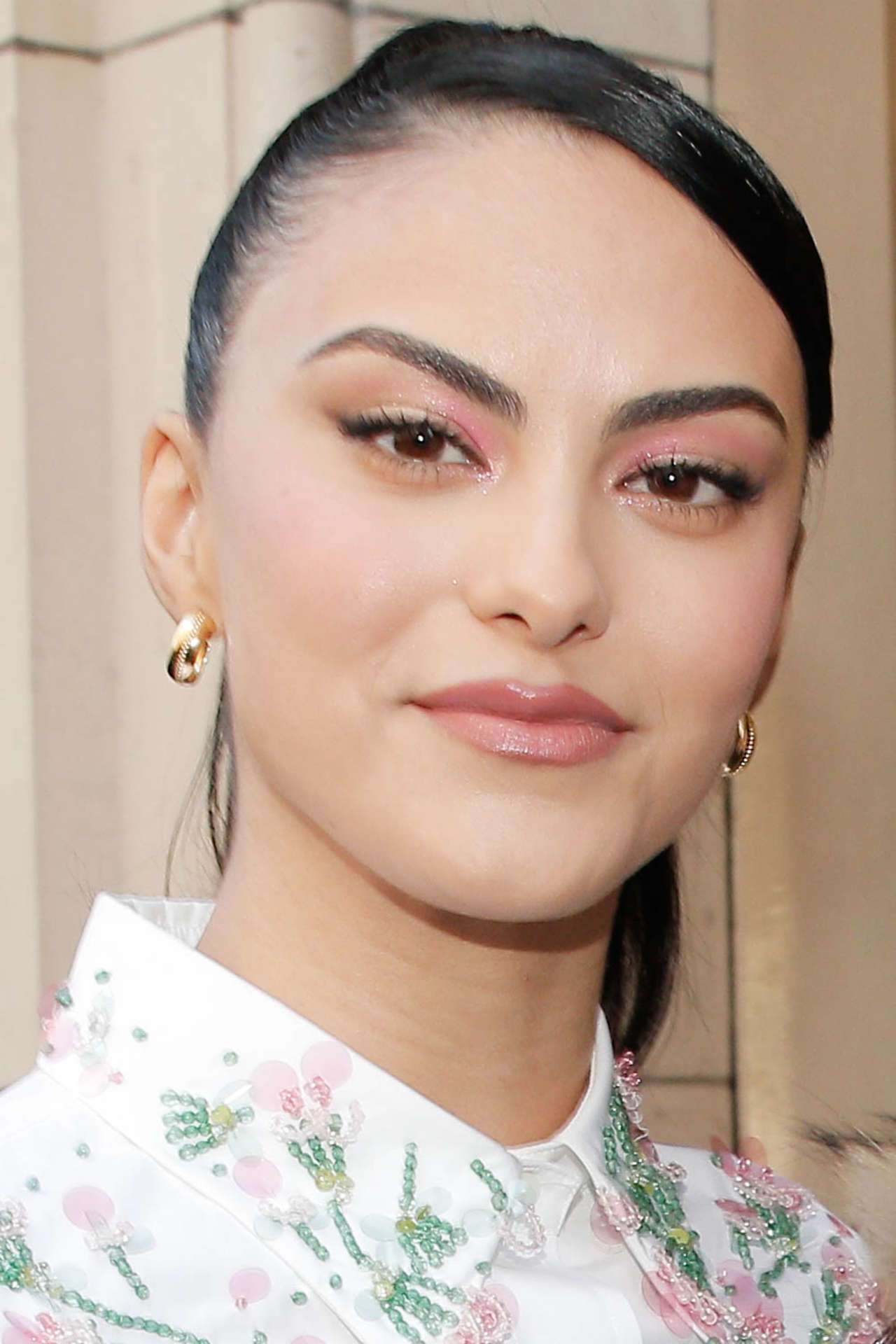 Camila Mendes Leggy at Miu Miu show at Paris Fashion Week