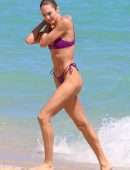 Candice Swanepoel Booty in Bikini on a Beach in Miami