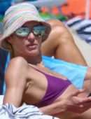 Candice Swanepoel Booty in Bikini on a Beach in Miami
