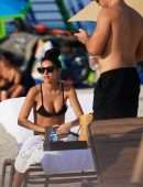 Chantel Jeffries in Bikini on a Beach in Miami