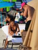 Chantel Jeffries in Bikini on a Beach in Miami