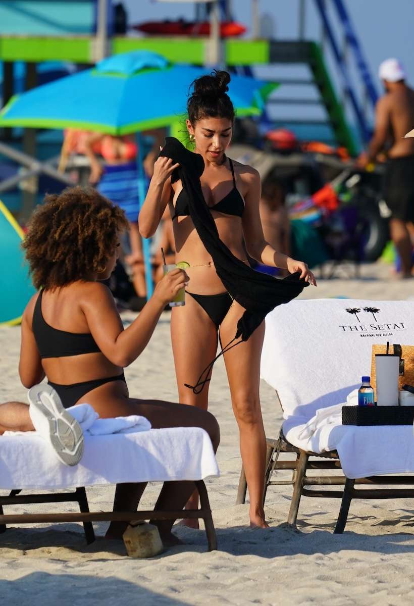 Chantel Jeffries in Bikini on a Beach in Miami
