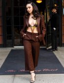 Charli XCX Cleavage, Leaving The Bowery Hotel in NYC