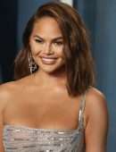 Chrissy Teigen Leggy at 2022 Vanity Fair Oscar Party in Beverly Hills