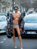 Cindy Bruna Pokies, at Elie Saab Fashion Show in Paris