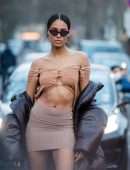 Cindy Bruna Pokies, at Elie Saab Fashion Show in Paris