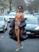 Cindy Bruna Pokies, at Elie Saab Fashion Show in Paris