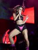 Doja Cat Leggy and Cleavage, Performing onStage at Lollapalooza Brazil Music Festival in Sao Paulo