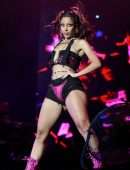 Doja Cat Leggy and Cleavage, Performing onStage at Lollapalooza Brazil Music Festival in Sao Paulo