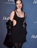 Dove Cameron in Black Pantyhose at The Hollywood Reporter’s Oscar Nominees Night in Beverly Hills