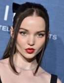 Dove Cameron in Black Pantyhose at The Hollywood Reporter’s Oscar Nominees Night in Beverly Hills