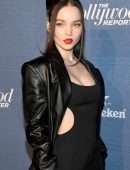 Dove Cameron in Black Pantyhose at The Hollywood Reporter’s Oscar Nominees Night in Beverly Hills