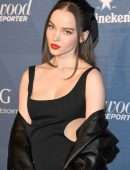 Dove Cameron in Black Pantyhose at The Hollywood Reporter’s Oscar Nominees Night in Beverly Hills