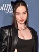 Dove Cameron in Black Pantyhose at The Hollywood Reporter’s Oscar Nominees Night in Beverly Hills