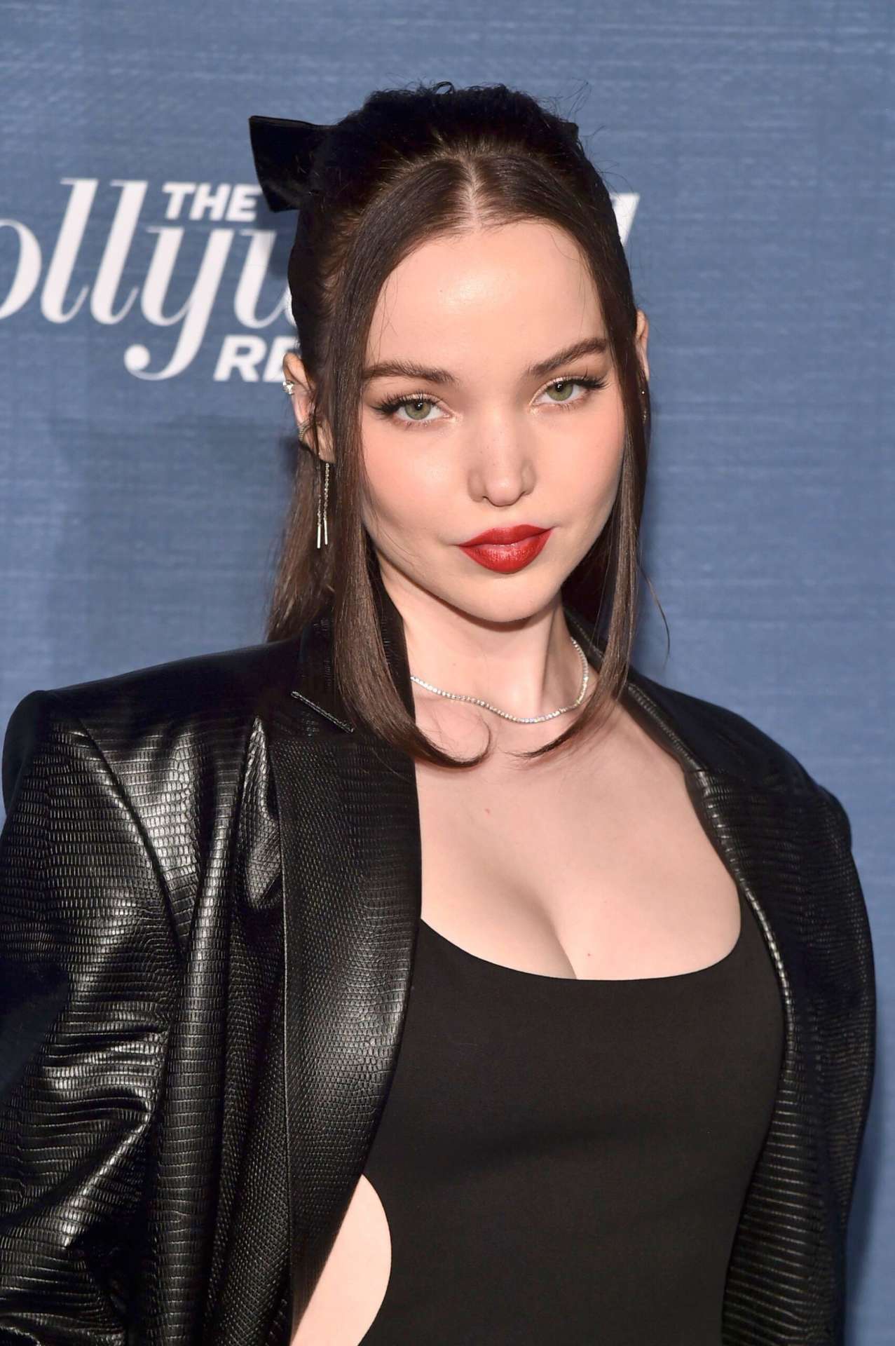 Dove Cameron in Black Pantyhose at The Hollywood Reporter’s Oscar Nominees Night in Beverly Hills