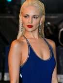 Eiza Gonzalez Cleavage at the Premiere of 'Ambulance' in London