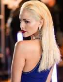 Eiza Gonzalez Cleavage at the Premiere of 'Ambulance' in London