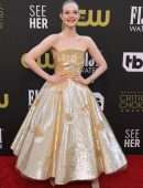 Elle Fanning Cleavage at 27th Annual Critics Choice Awards in Los Angeles