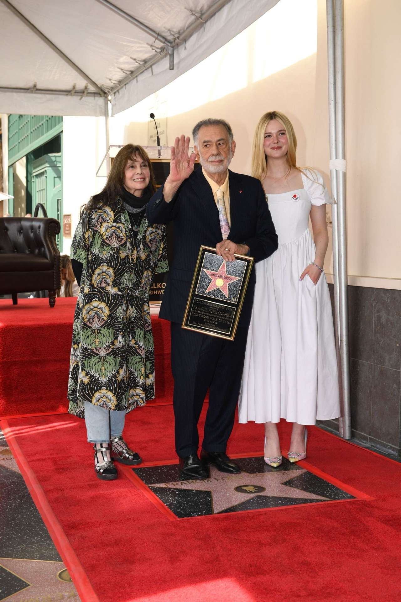 Elle Fanning at Hollywood Walk of Fame Star Ceremony for Francis Ford Coppola
