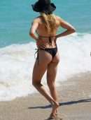 Eugenie Bouchard Booty in Bikini on the Beach in Miami