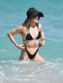 Eugenie Bouchard Booty in Bikini on the Beach in Miami