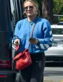Hilary Duff in Tight Pants, Out with her Daughter in Los Angeles