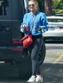 Hilary Duff in Tight Pants, Out with her Daughter in Los Angeles