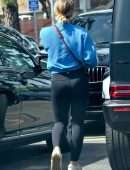 Hilary Duff in Tight Pants, Out with her Daughter in Los Angeles