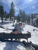 Jordyn Jones Booty while Snowboarding in Panties on Snow