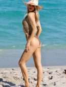 Joy Corrigan Booty in Bikini, Modelling on a Beach in Miami
