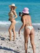 Joy Corrigan Booty in Bikini, Modelling on a Beach in Miami