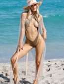 Joy Corrigan Booty in Bikini, Modelling on a Beach in Miami