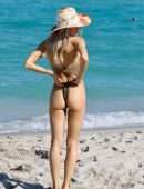 Joy Corrigan Booty in Bikini, Modelling on a Beach in Miami