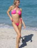 Joy Corrigan Booty in Bikini, Modelling on a Beach in Miami