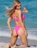 Joy Corrigan Booty in Bikini, Modelling on a Beach in Miami