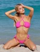 Joy Corrigan Booty in Bikini, Modelling on a Beach in Miami